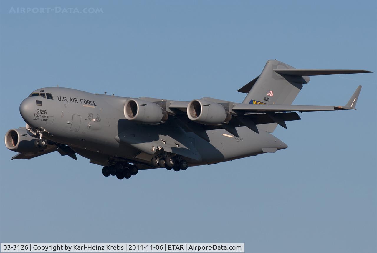 03-3126, 2003 Boeing C-17A Globemaster III C/N 50134/F133/P126, US Air Force - RMS Ramstein Airbase - Germany