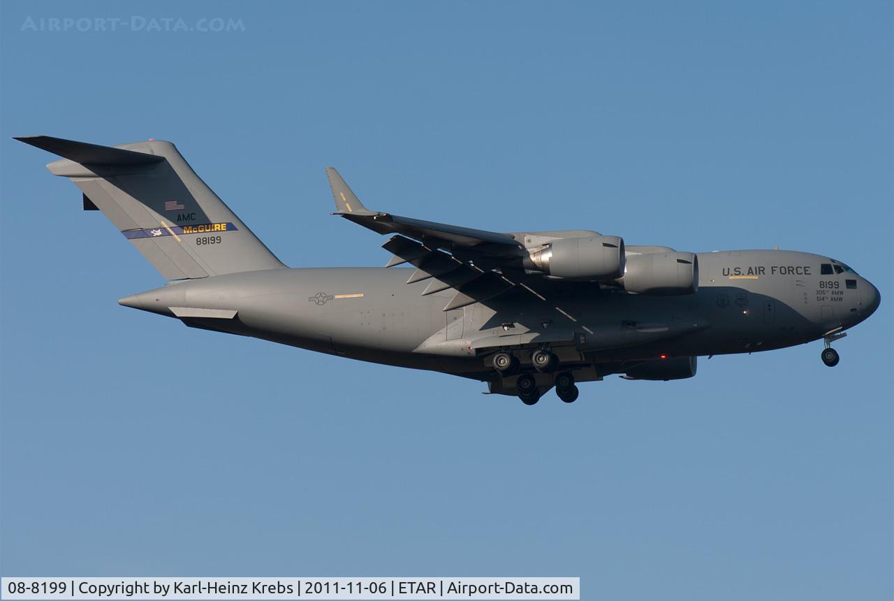 08-8199, 2009 Boeing C-17A Globemaster III C/N P-199, US Air Force - RMS Ramstein Airbase - Germany