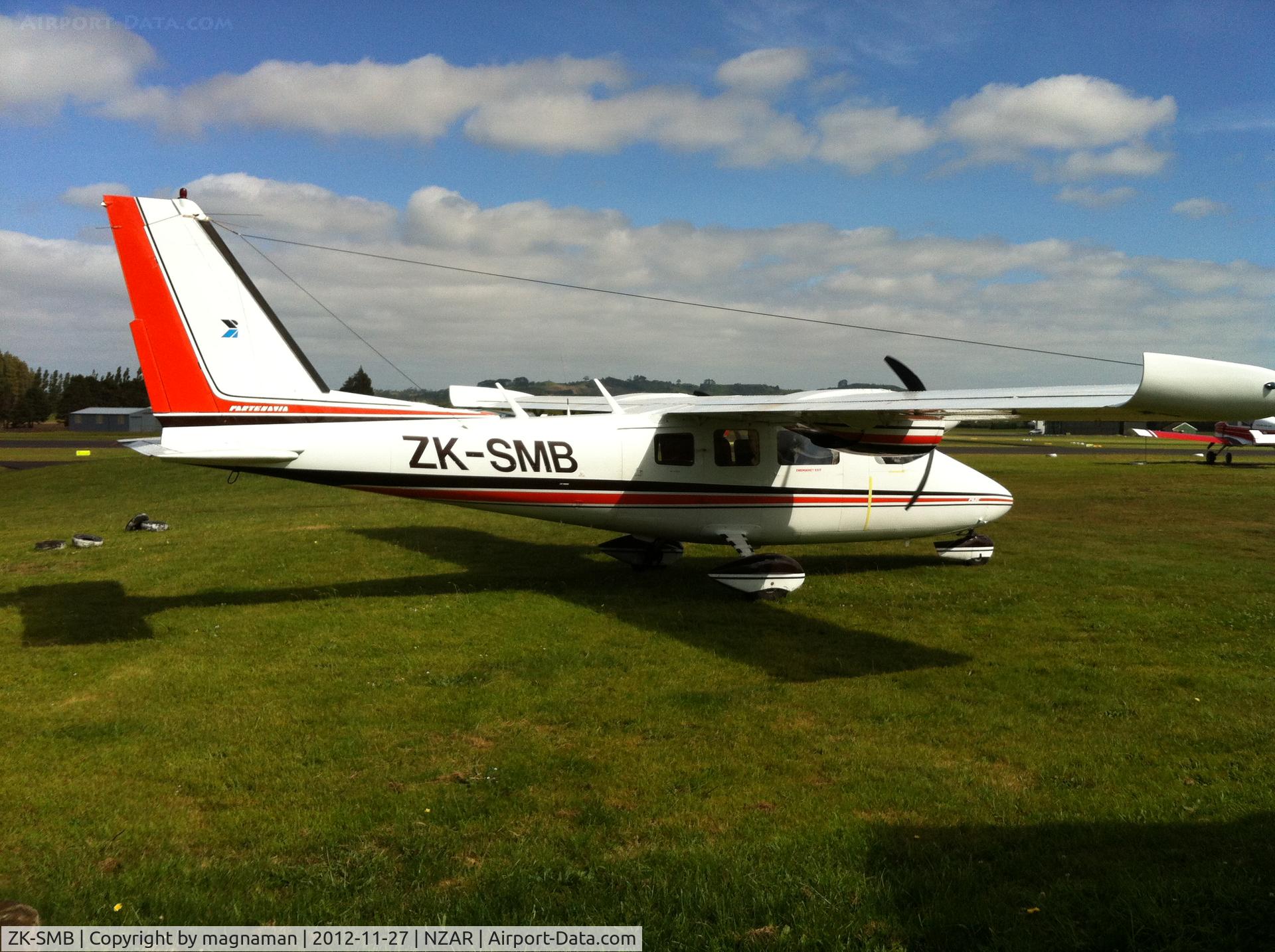ZK-SMB, Partenavia P-68C C/N 308, About to depart - nice bendy propellers!!