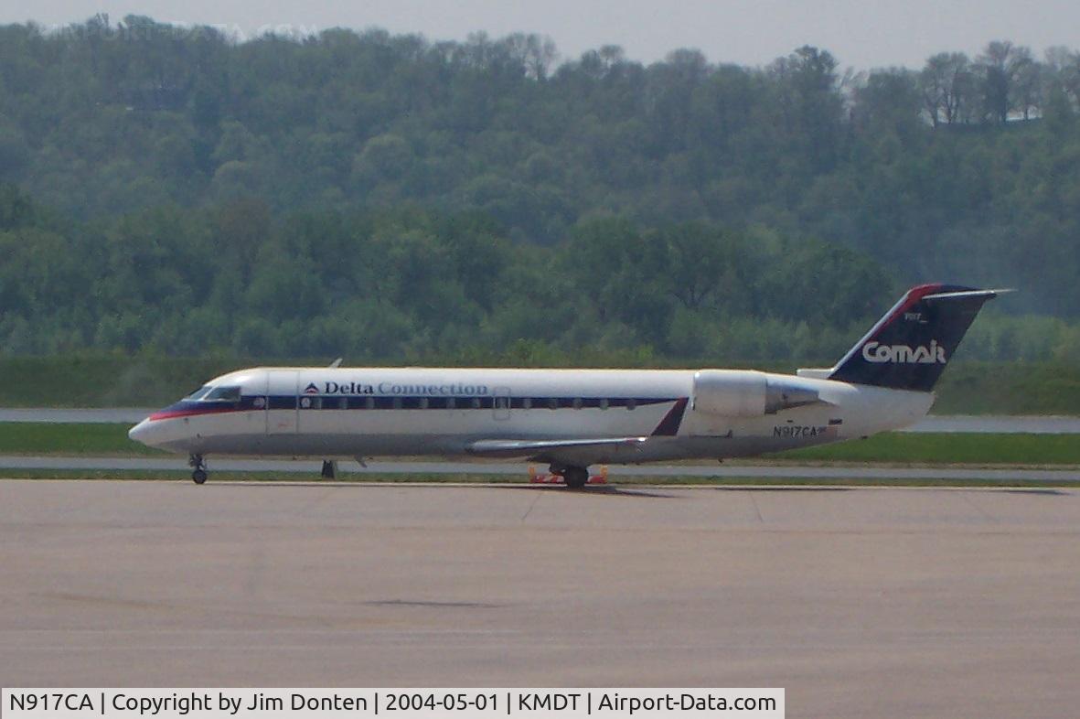 N917CA, 1993 Canadair CRJ-100ER (CL-600-2B19) C/N 7017, Comair Flight 5581 from Harrisburg to Atlanta