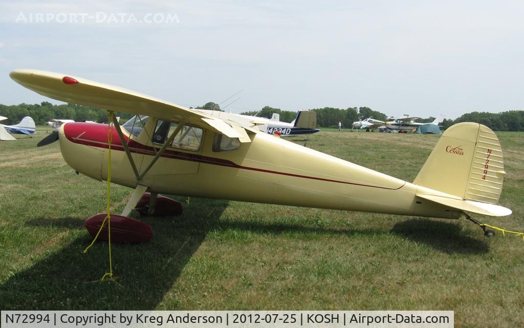 N72994, 1946 Cessna 140 C/N 10199, EAA AirVenture 2012
