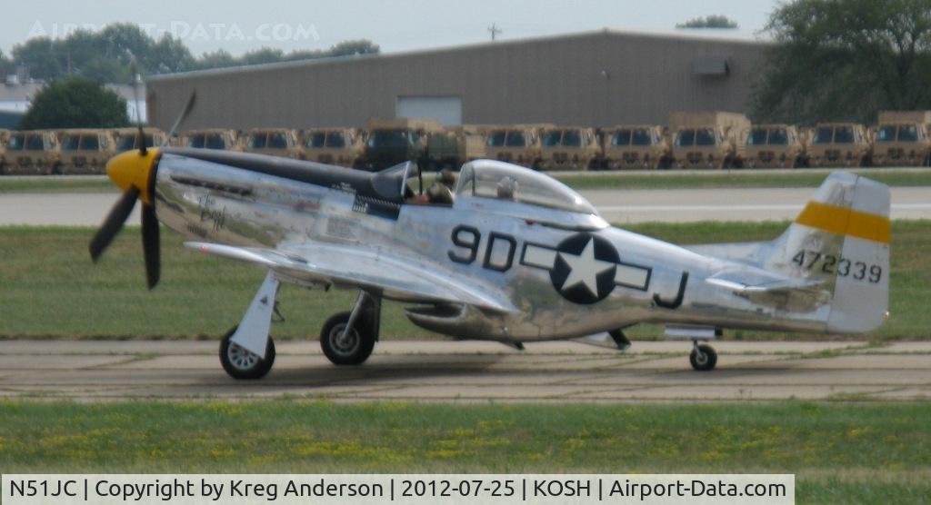 N51JC, 1944 North American P-51D Mustang C/N 122-38798, EAA AirVenture 2012
