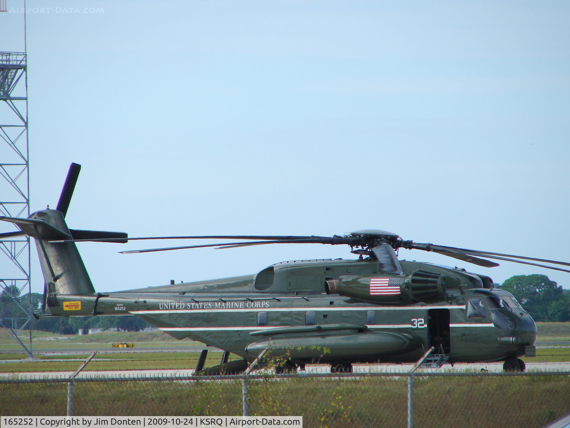 165252, Sikorsky CH-53E Super Stallion C/N 65-646, HMX-1 Support Helo on the tarmac at Sarasota-Bradenton International Airport