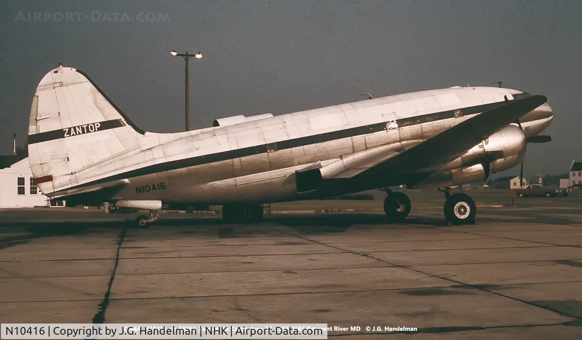 N10416, 1956 Curtiss C-46A Commando C/N 33264, at Pax River
