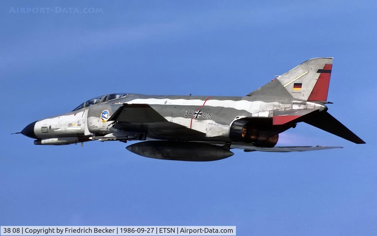 38 08, 1972 McDonnell Douglas F-4F Phantom II C/N 4627, departure from Fliegerhorst Neuburg