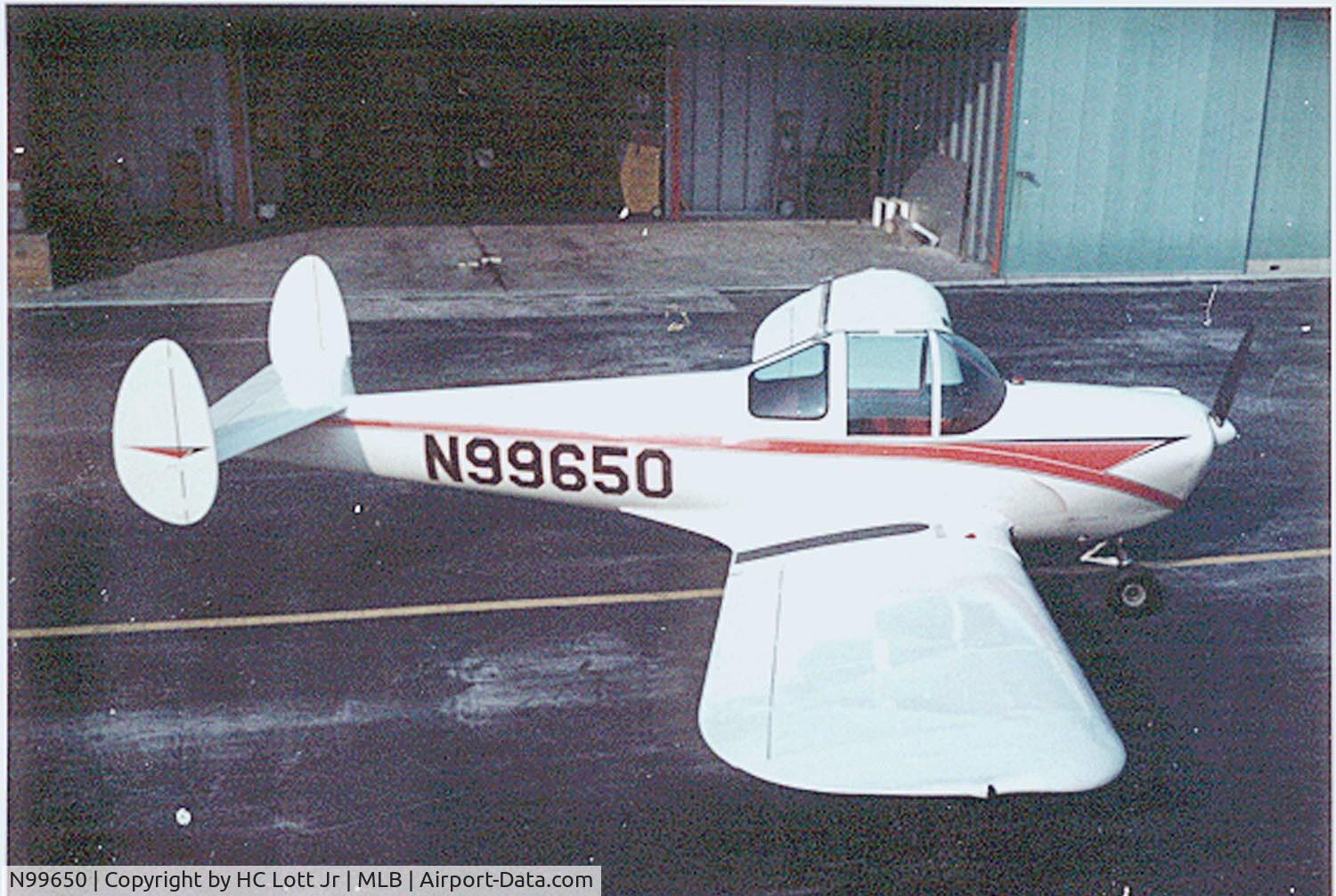 N99650, 1946 Erco 415C Ercoupe C/N 2273, After watching this plane slowly disintergrate for two years on the ramp at the Melbourne, Florida Airport for over two years, I purchased it for $1,100 in 1966. My flying buddy and I totally re-built it over the next two years. At the time, I was the Chi