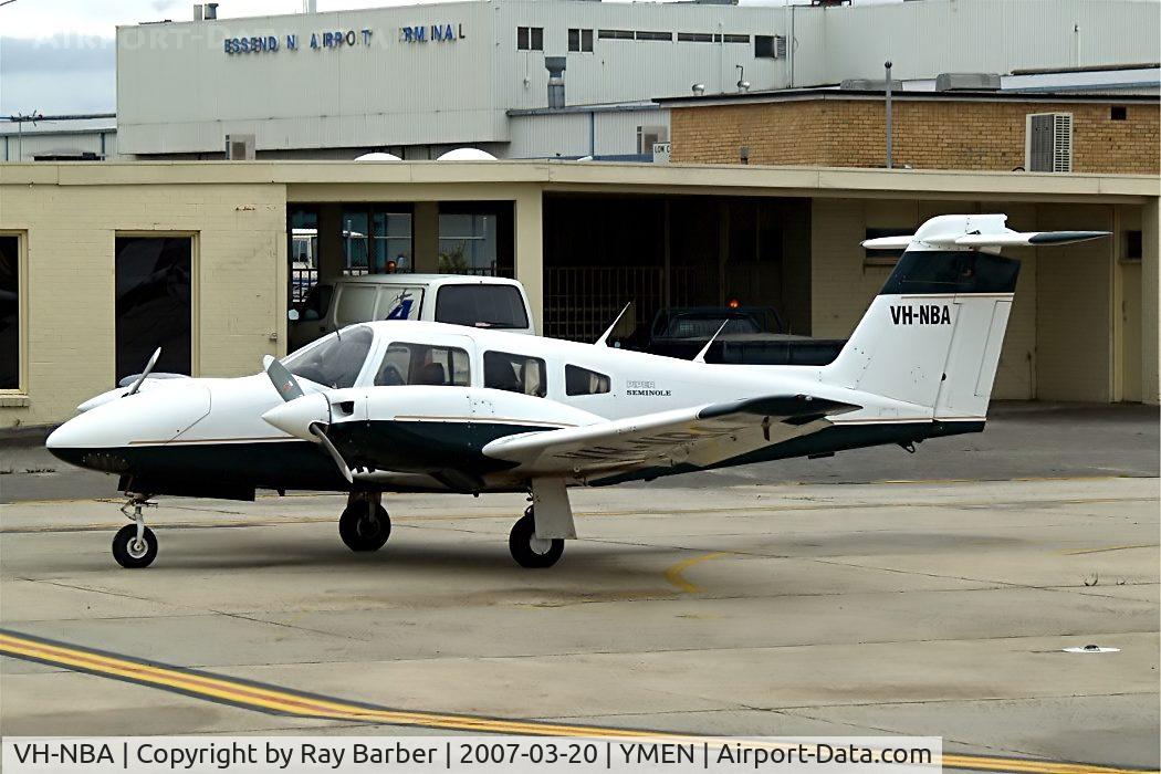 VH-NBA, 1981 Piper PA-44-180 Seminole C/N 44-8195019, Piper PA-44-180 Seminole [44-8195019] Essendon~VH 20/03/2007