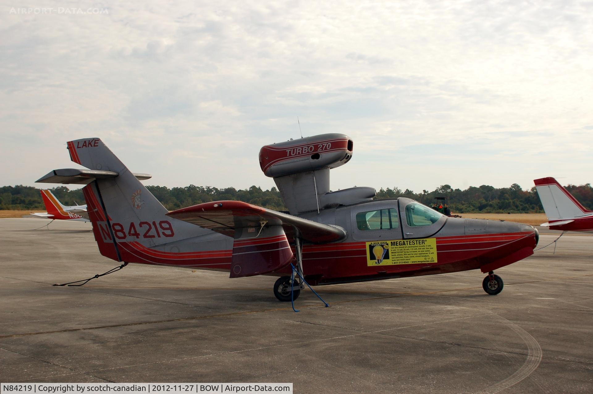N84219, 1989 Aerofab Inc LA-270 Turbo Renegade C/N 88, Aerofab Inc LAKE 250, N84219, at Bartow Municipal Airport, Bartow, FL