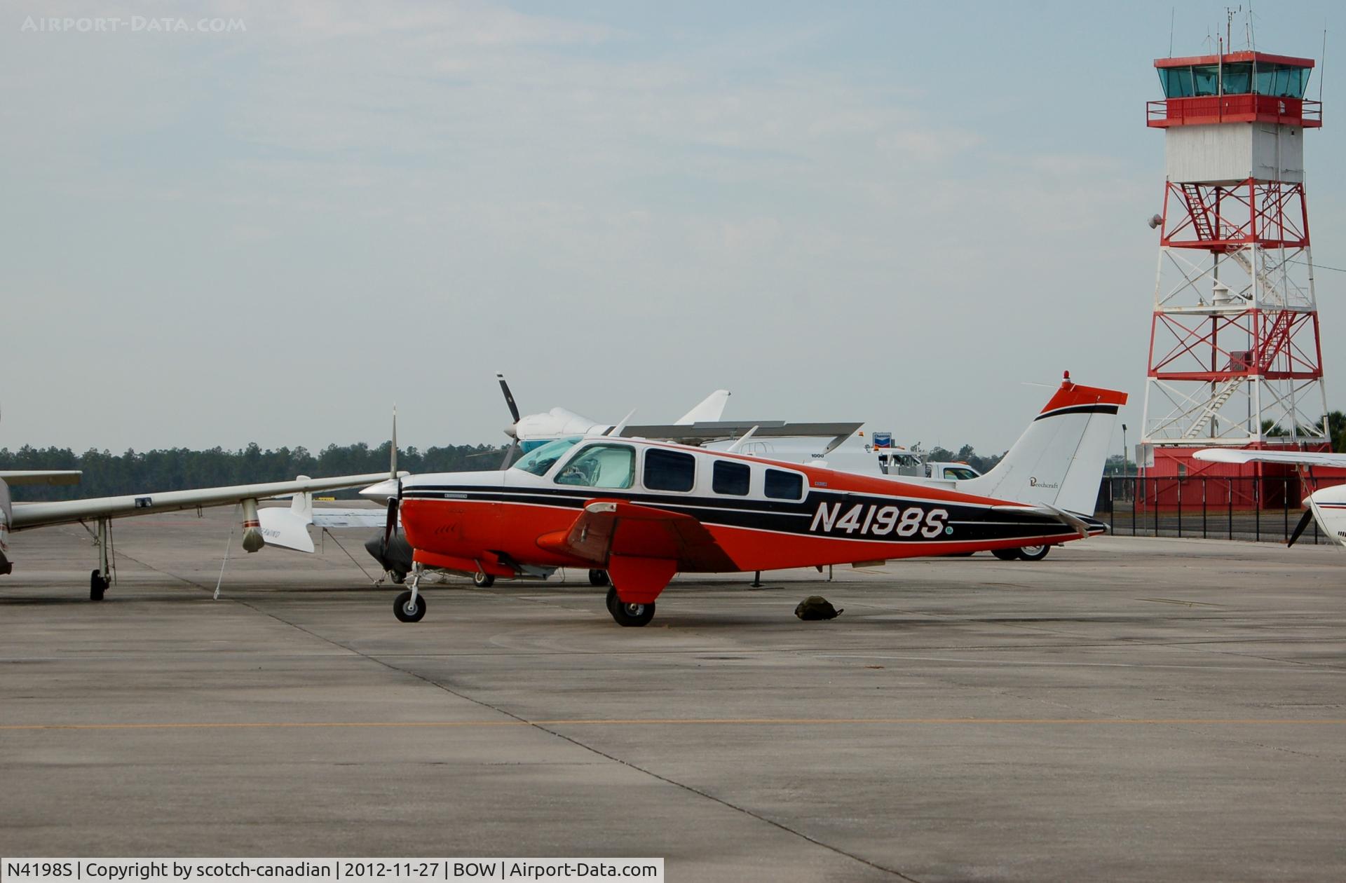 N4198S, 1975 Beech A36 Bonanza 36 C/N E-673, 1975 Beech A36, N4198S, at Bartow Municipal Airport, Bartow, FL