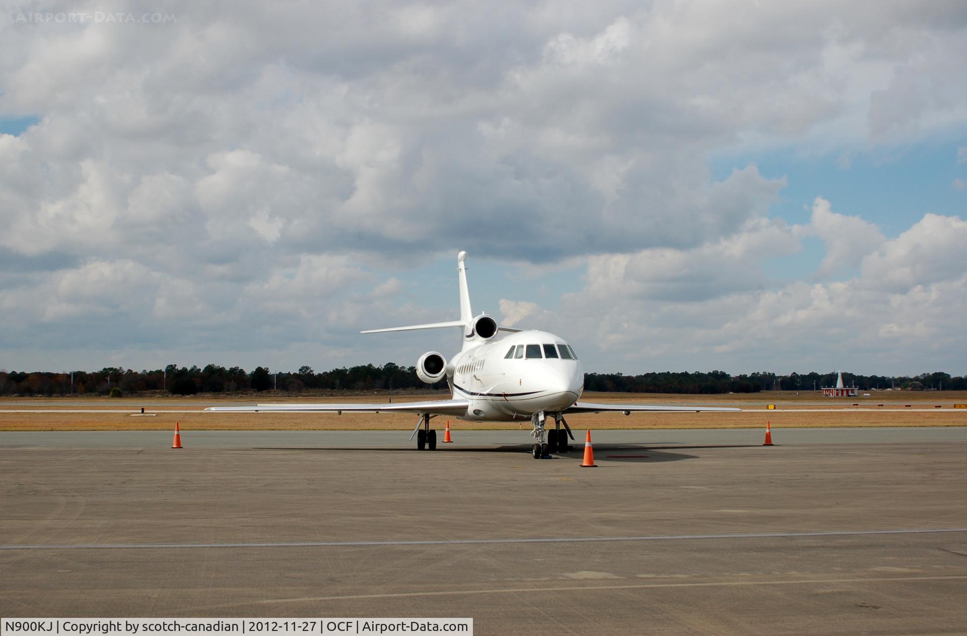N900KJ, 2002 Dassault Falcon 900 C/N 199, 2002 Dassault-breguet MYSTERE FALCON 900, N900KJ, at Ocala International Airport, Ocala, FL