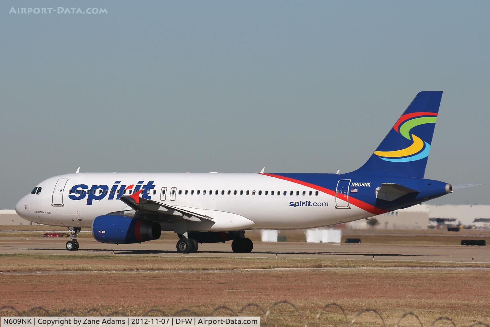 N609NK, 2011 Airbus A320-232 C/N 4951, Spirit Airlines at DFW Airport