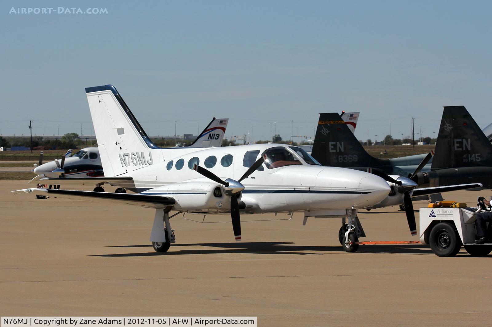N76MJ, 1981 Cessna 421C Golden Eagle C/N 421C1204, At Alliance Airport