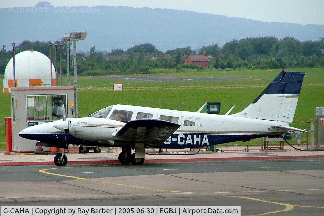 G-CAHA, 1977 Piper PA-34-200T Seneca II C/N 34-7770010, Piper PA-34-200T Seneca II [34-7770010] Staverton~G 30/06/2005