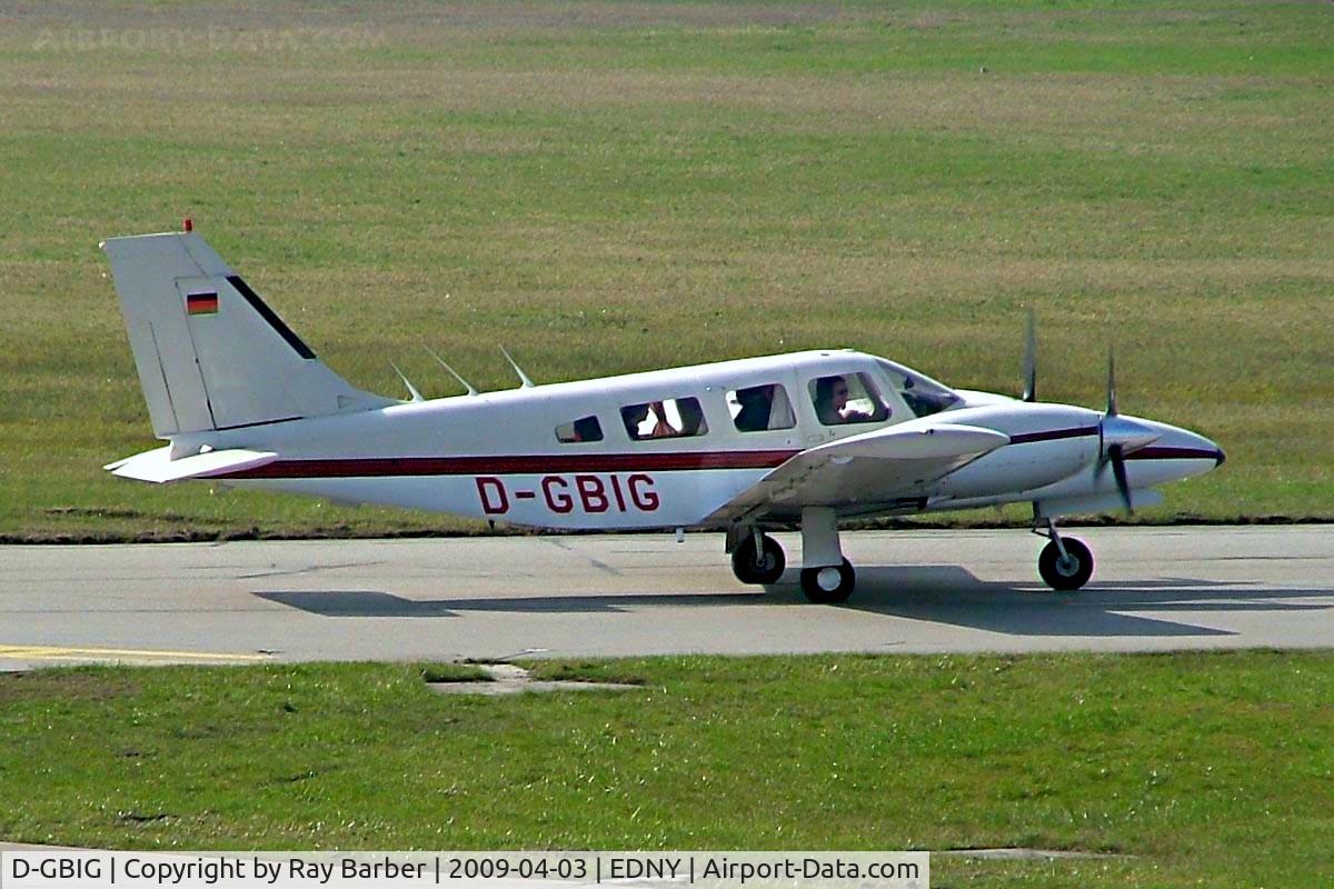 D-GBIG, 1980 Piper PA-34-200T Seneca II C/N 34-8070018, Piper PA-34-200T Seneca II [34-8070018] Friedrichshafen~D 03/04/2009