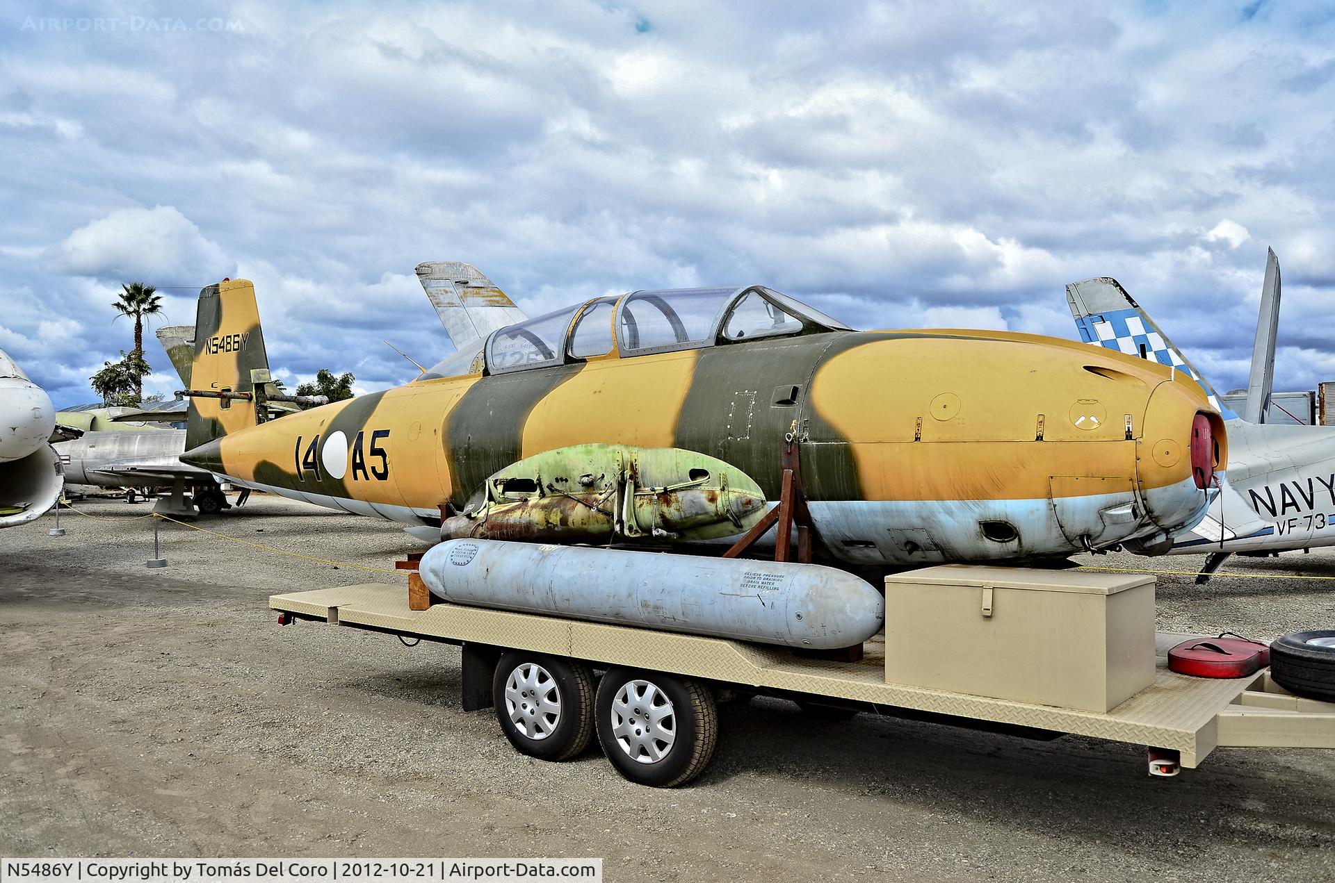 N5486Y, 1962 Hispano HA-220A Saeta C/N 20/10, N5486Y Hispano Aviacion HA-200 SAETA C/N E14A-5Planes of Fame Air MuseumTDelCoroOctober 21, 2012