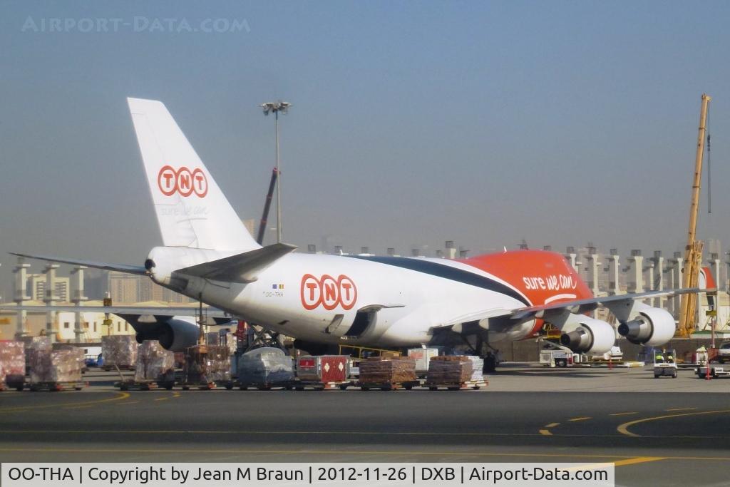 OO-THA, 2006 Boeing 747-4HAF/ER/SCD C/N 35232, At Dubai Cargo Center
