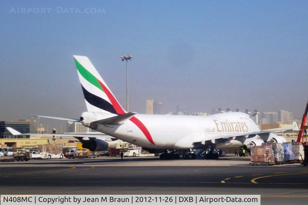 N408MC, 1998 Boeing 747-47UF C/N 29261, Emirates Cargo plane leased from Atlas Air