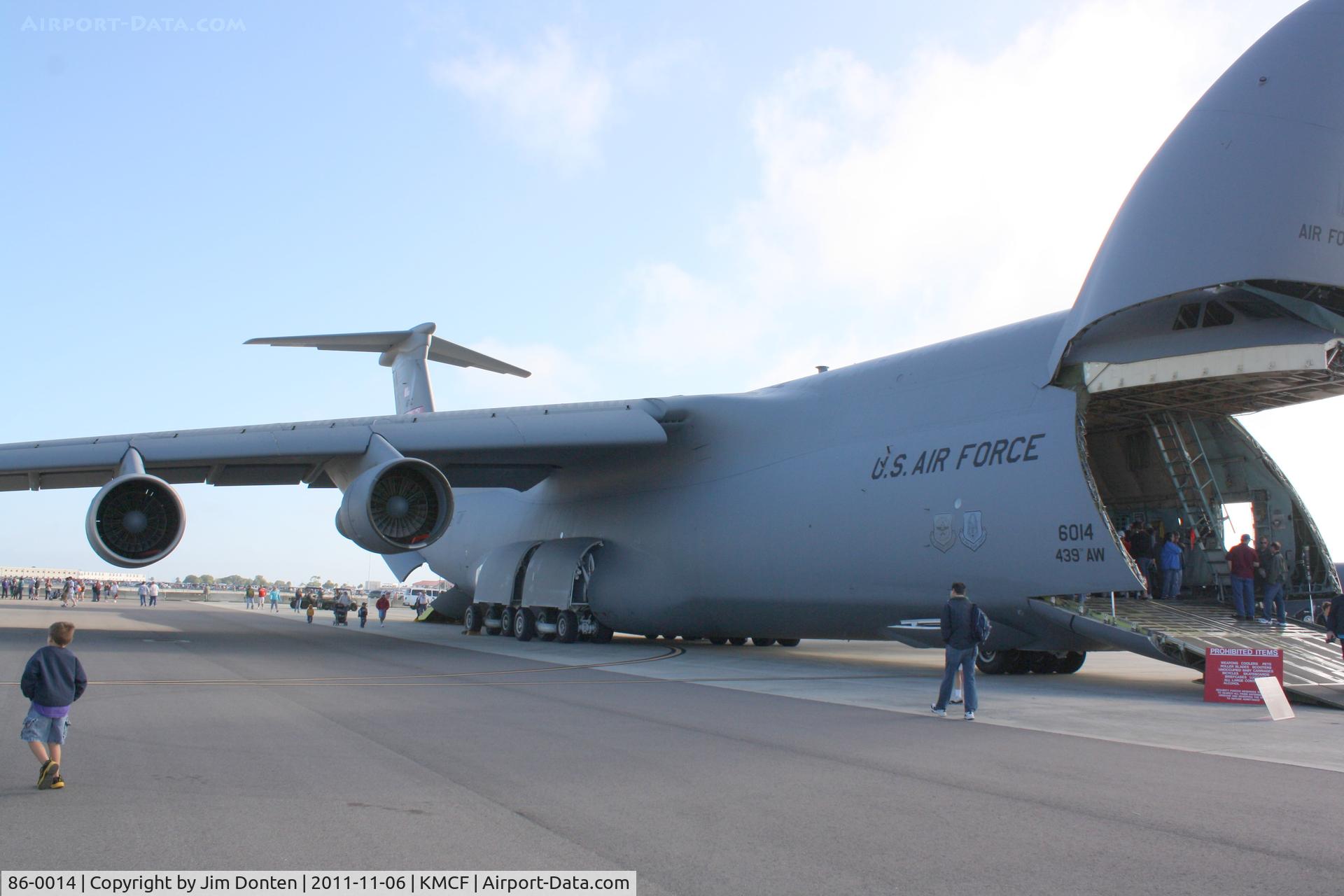 86-0014, 1986 Lockheed C-5B Galaxy C/N 500-0100, C-5 Galaxy (86-0014) of the 439th Airlift Wing at Westover Air Reserve Base on display at MacDill Air Fest