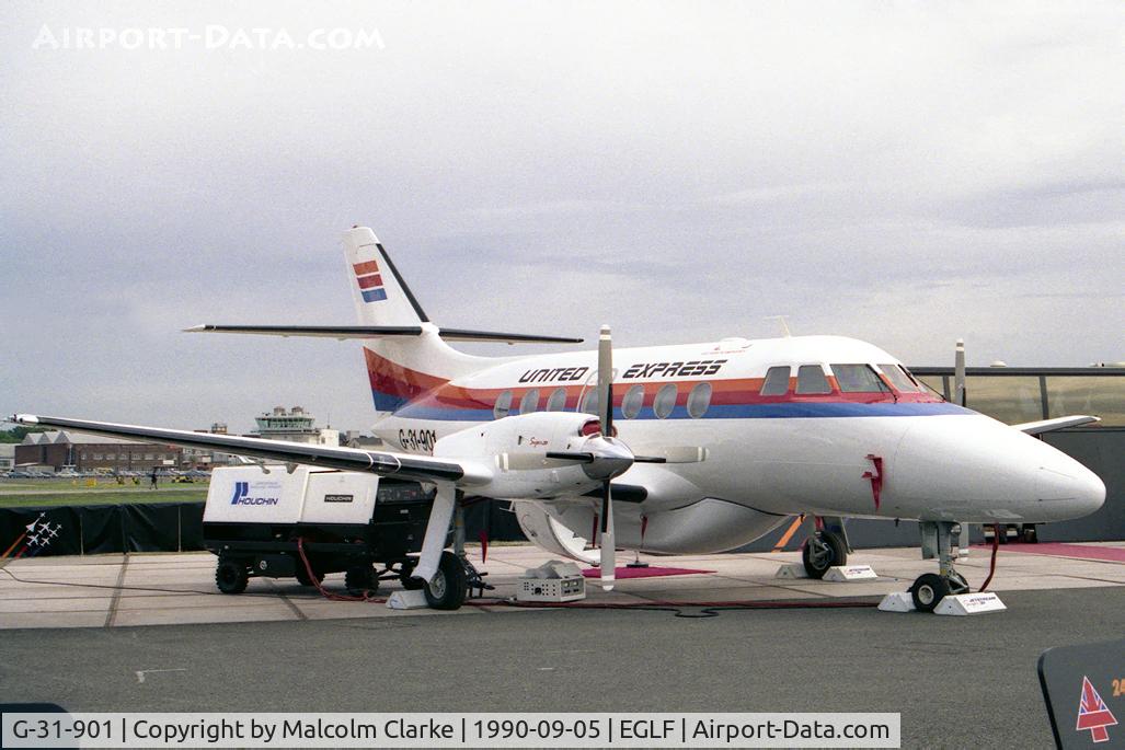 G-31-901, 1990 British Aerospace BAe-3201 Jetstream C/N 901, British Aerospace BAe-3201 Jetstream Super 31 at Farnborough International in September 1990.