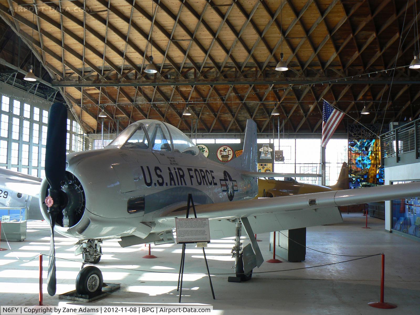 N6FY, 1949 North American T-28A Trojan C/N 159-56, On display at the Hangar 25 Museum - Big Spring, TX