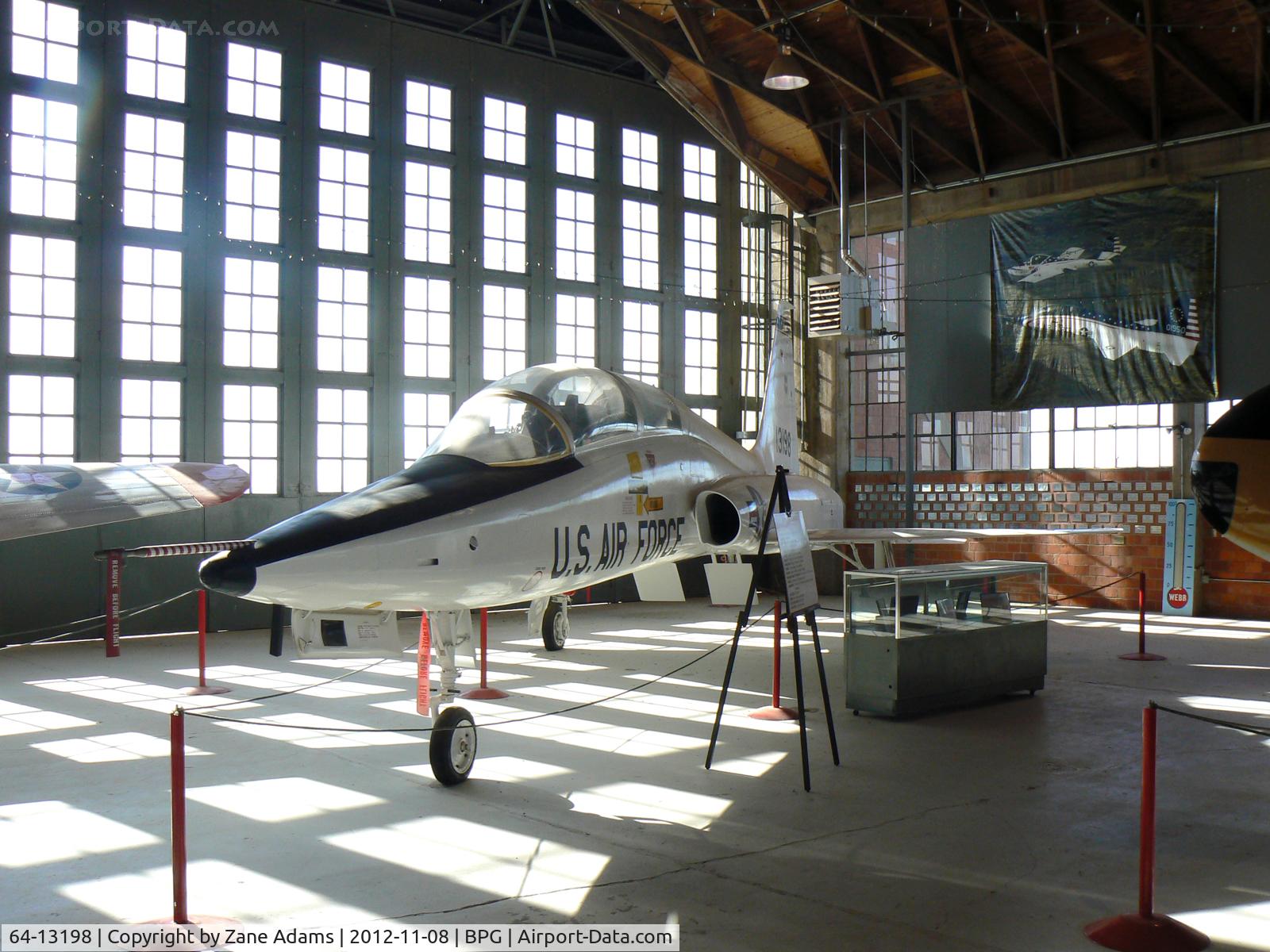 64-13198, 1964 Northrop T-38A Talon C/N N.5627, On display at the Hangar 25 Museum - Big Spring, TX