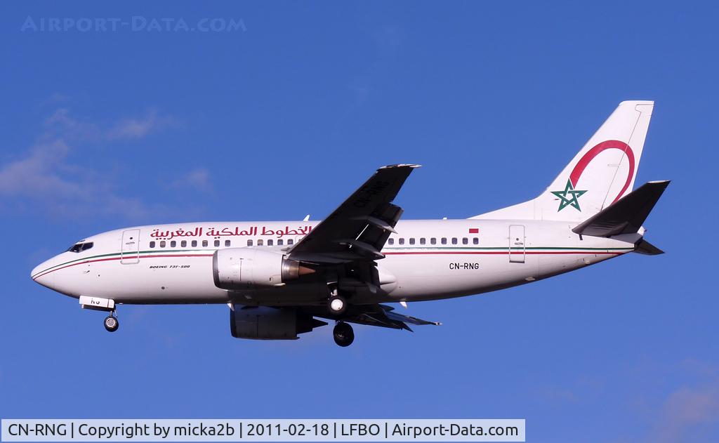 CN-RNG, 1995 Boeing 737-5B6 C/N 27679, Landing