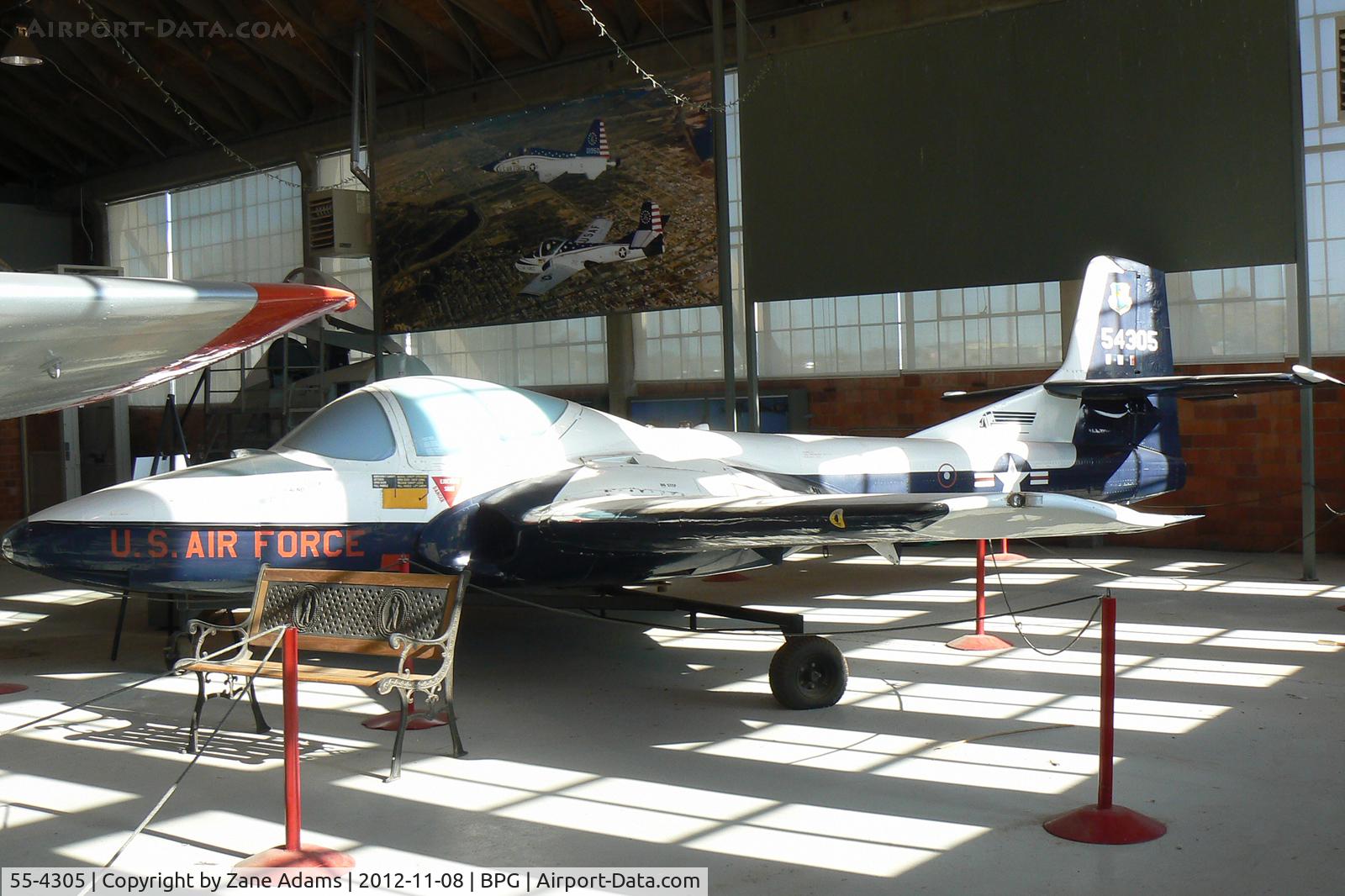 55-4305, 1955 Cessna T-37B Tweety Bird C/N 14505, On display at the Hangar 25 Museum - Big Spring, TX