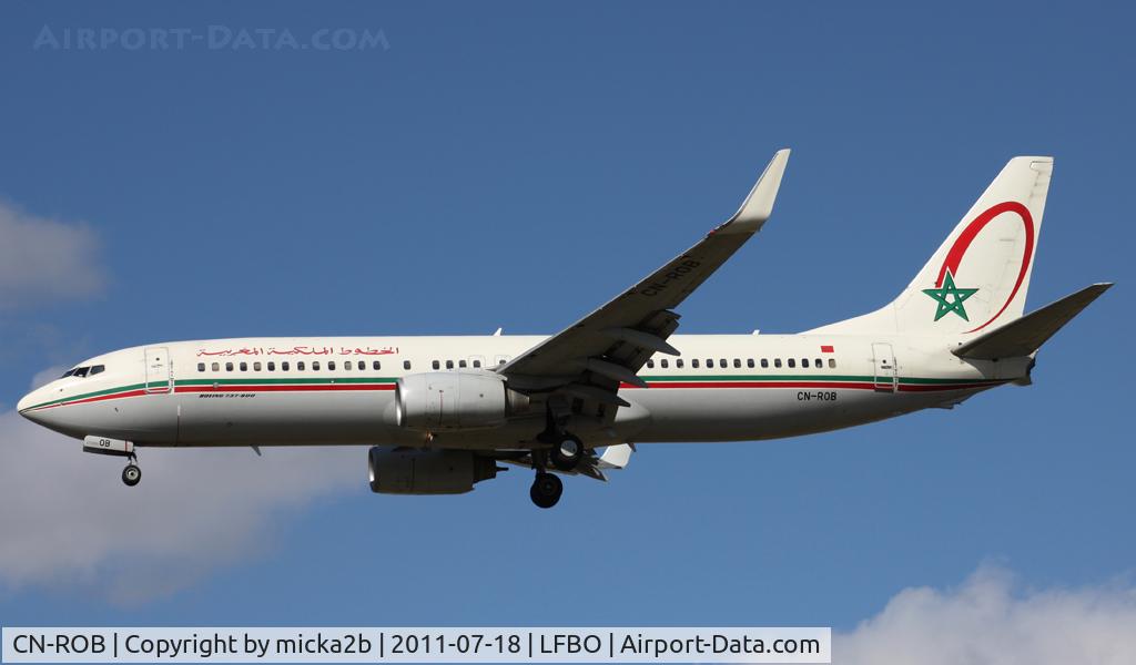 CN-ROB, 2005 Boeing 737-8B6 C/N 33060, Landing