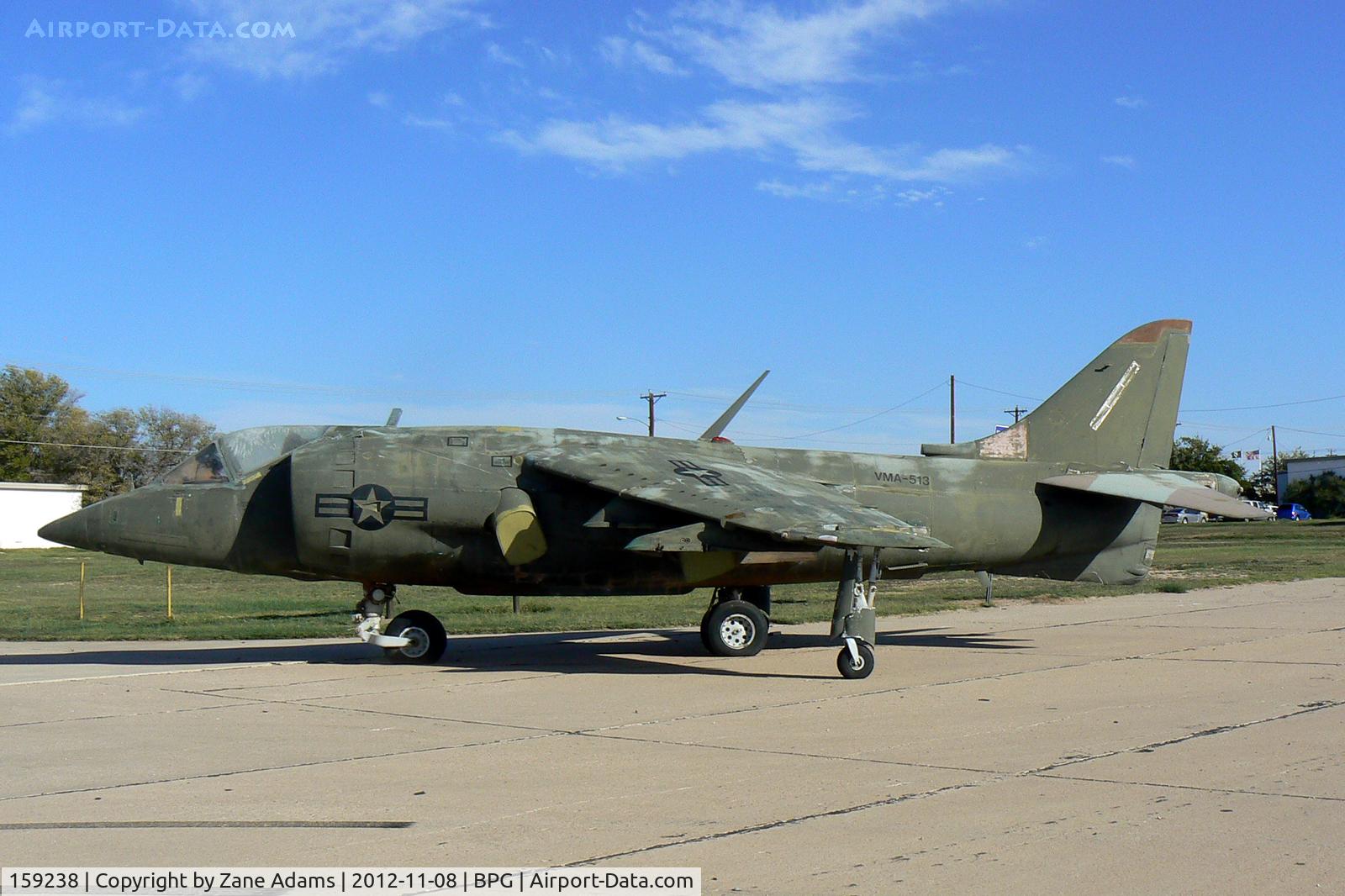 159238, Hawker Siddeley AV-8C Harrier C/N 712147, On display at the Hangar 25 Museum - Big Spring, TX