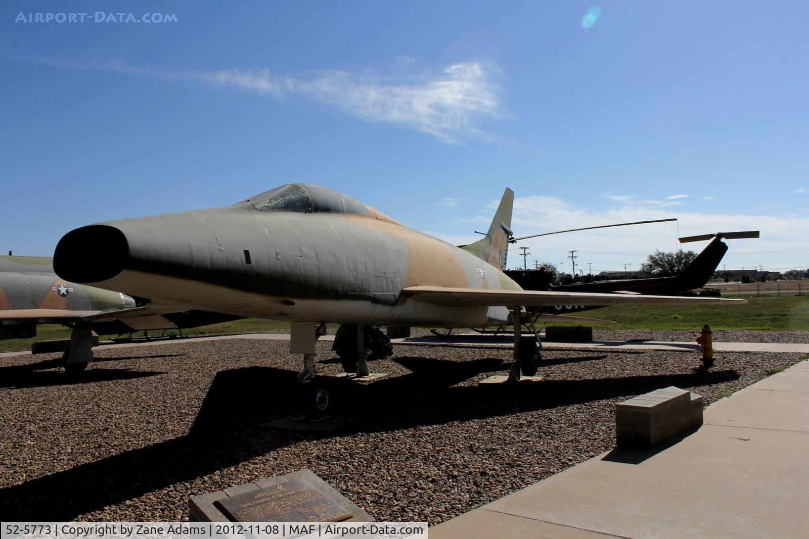 52-5773, 1952 North American F-100A Super Sabre C/N 192-18, At the Commemorative Air Force hangar - Mildand, TX