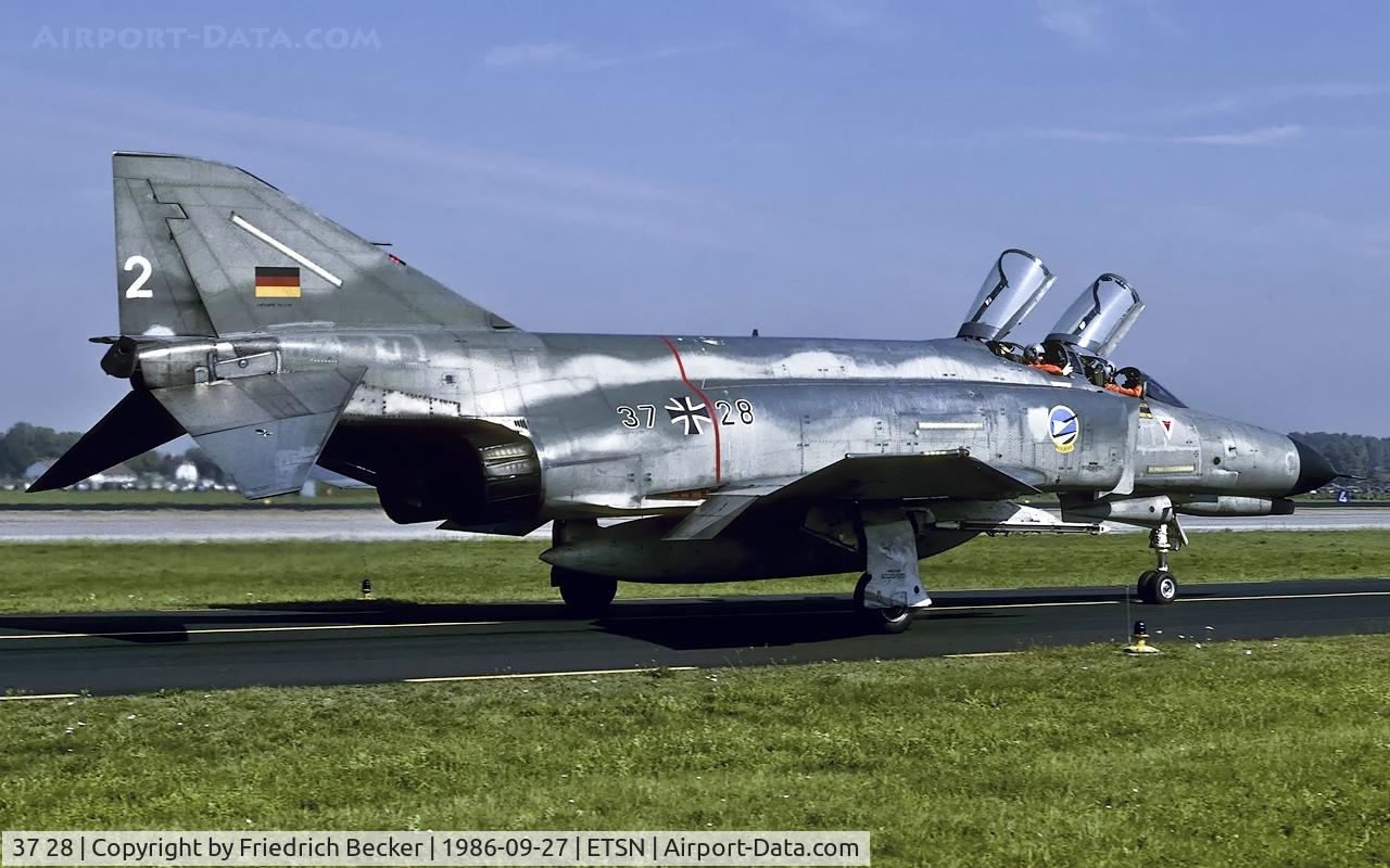 37 28, 1972 McDonnell Douglas F-4F Phantom II C/N 4417, taxying to the flightline at Fliegerhorst Neuburg