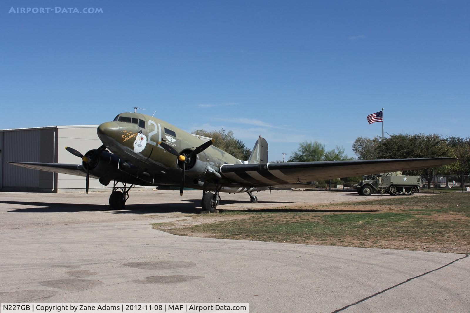 N227GB, 1945 Douglas DC-3C C/N 16597, At the Commemorative Air Force hangar - Mildand, TX