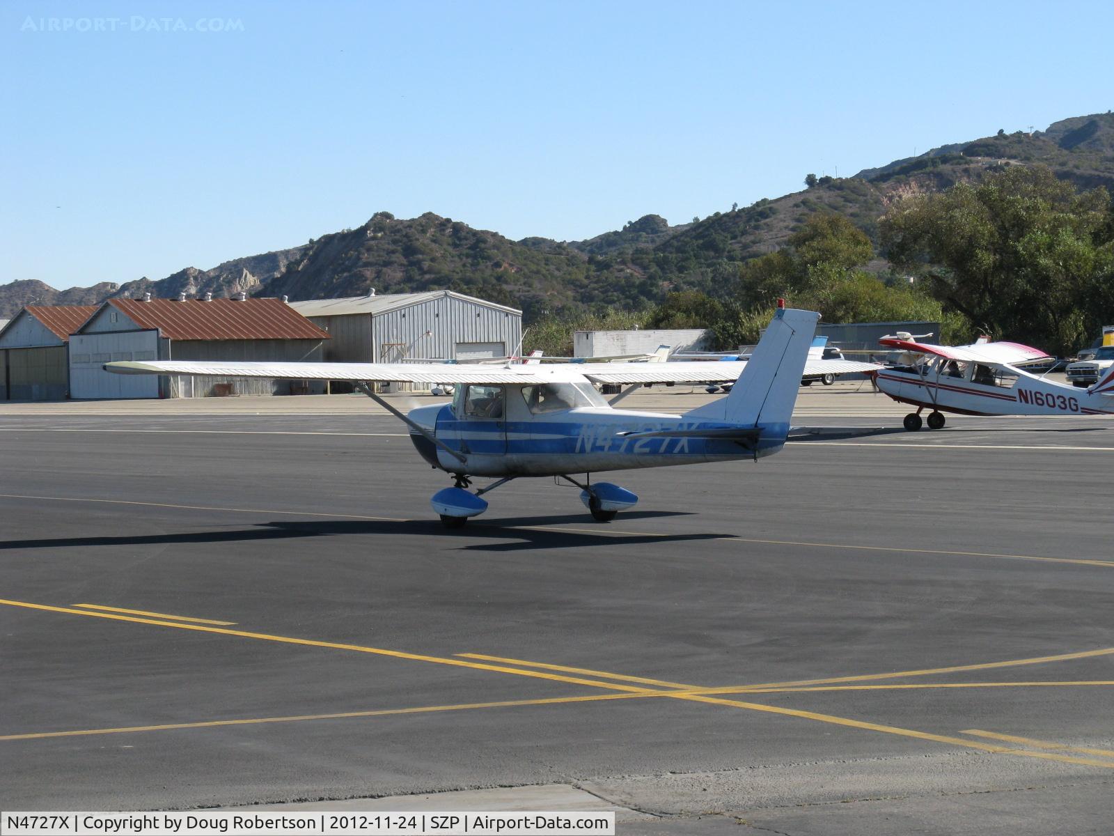 N4727X, 1966 Cessna 150G C/N 15064777, 1966 Cessna 150G, Continental O-200 100 Hp, taxi