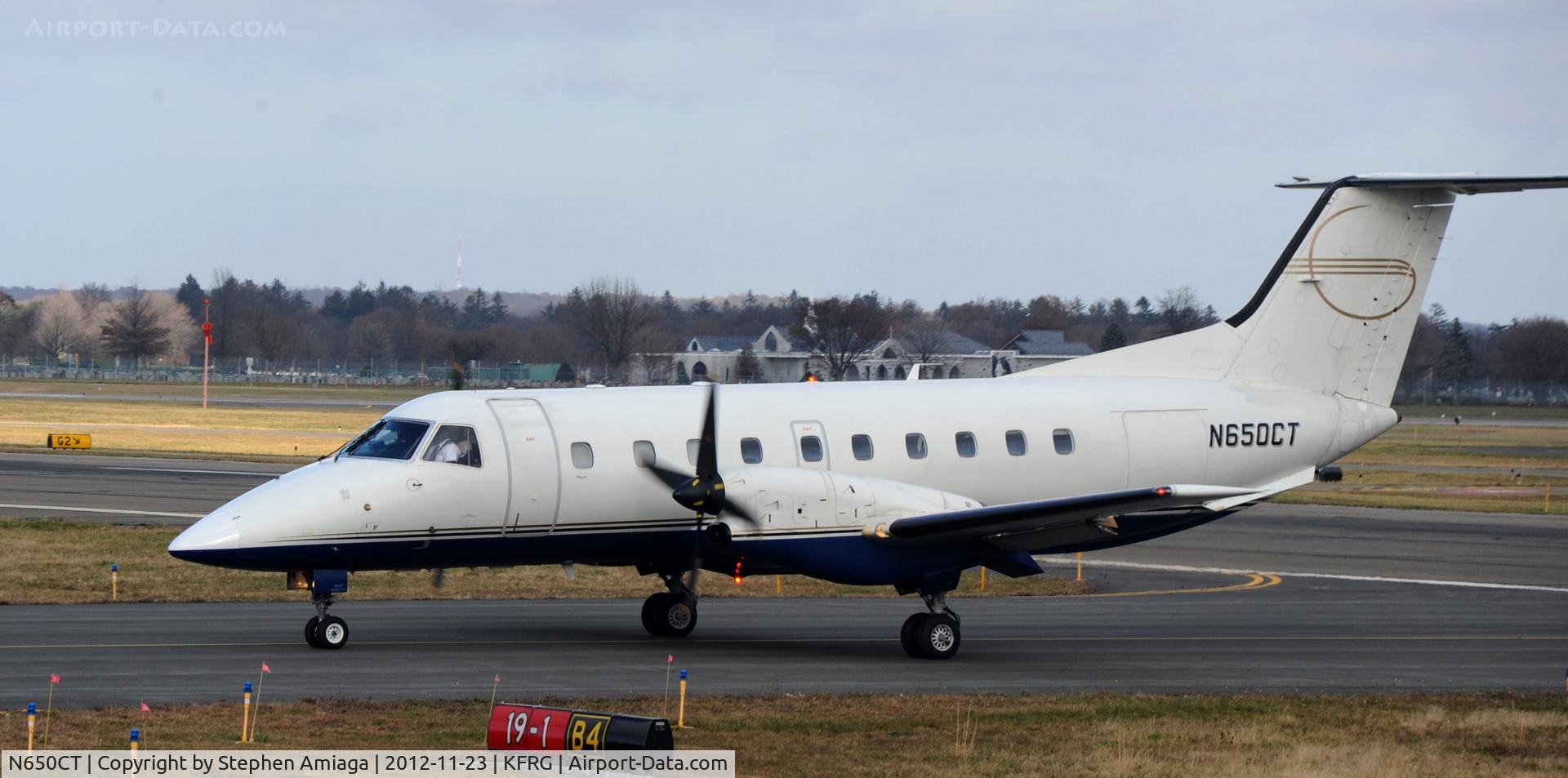 N650CT, 1990 Embraer EMB-120ER Brasilia C/N 120198, Taxiing in from 19