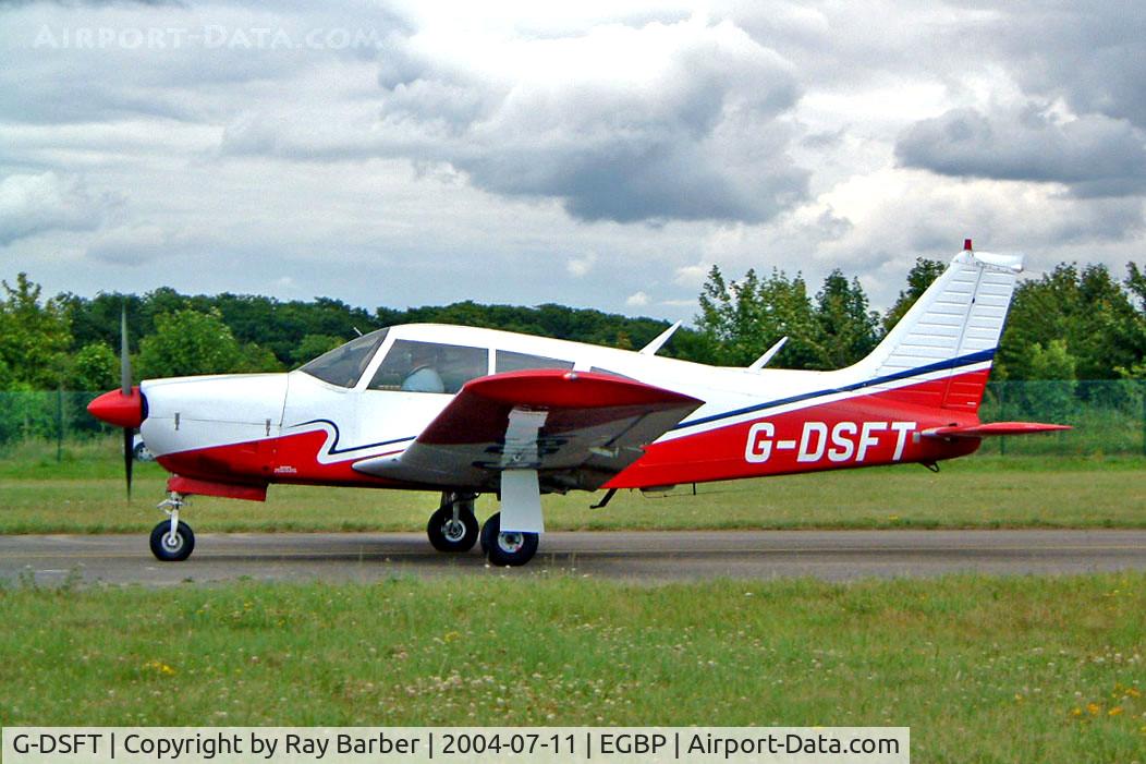 G-DSFT, 1973 Piper PA-28R-200-2 Cherokee Arrow II C/N 28R-7335157, Piper PA-28R-200 Cherokee Arrow II [28R-7335157] Kemble~G 11/07/2004. Taxiing out for departure.