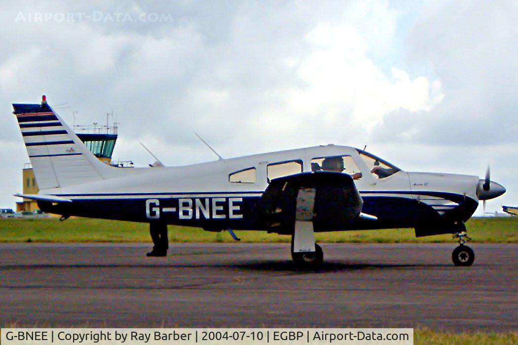 G-BNEE, 1978 Piper PA-28R-201 Cherokee Arrow III C/N 28R-7837084, Piper PA-28R-201 Arrow III [28R-7837084] Kemble~G 10/07/2004