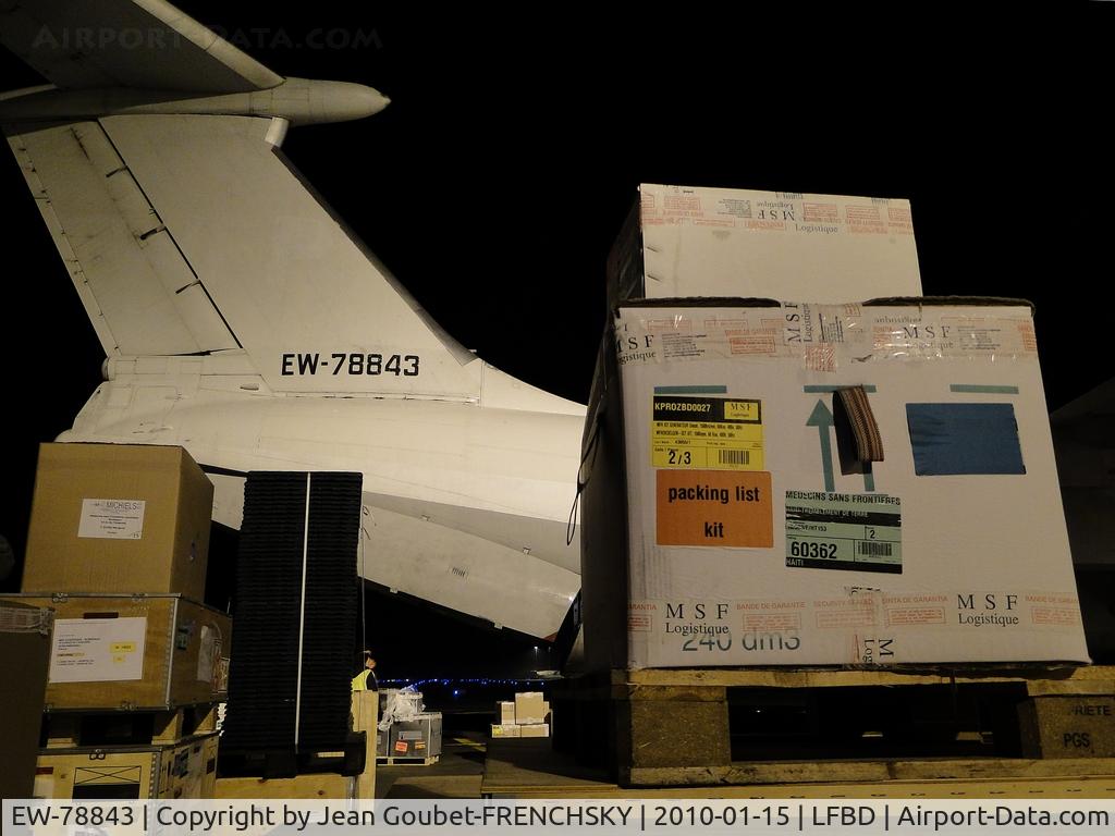 EW-78843, 1990 Ilyushin Il-76TD C/N 1003403082, fret MSF/HAITI 2010
