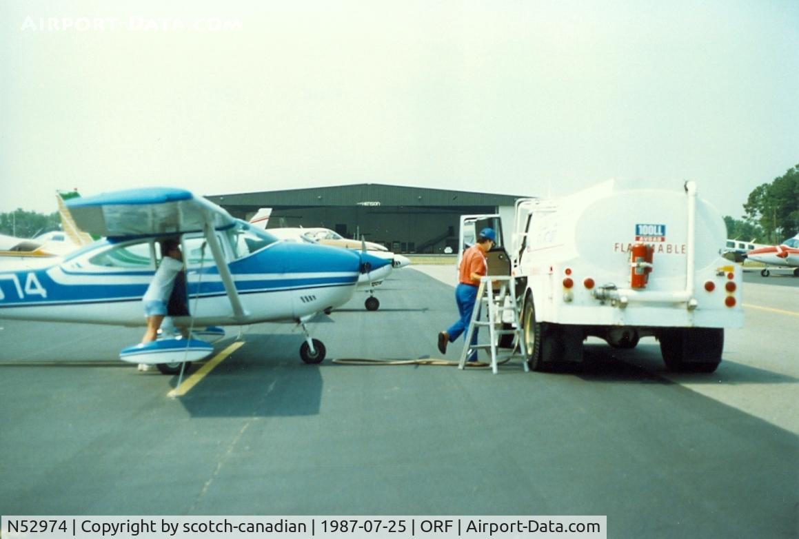 N52974, 1974 Cessna 182P Skylane C/N 18262981, 1974 Cessna 182P, N52974, at Norfolk International Airport, Norfolk, VA