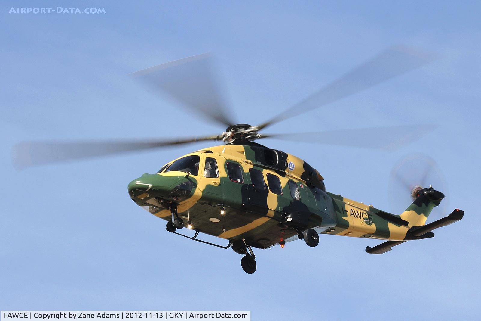 I-AWCE, 2012 AgustaWestland AW-149 C/N 49002, Spotted departing the Agusta / Westland Hangar at Arlington Municipal Airport.