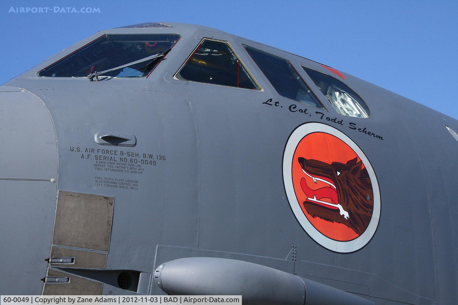60-0049, 1960 Boeing B-52H Stratofortress C/N 464414, On the ramp at Barskdale Air Force Base