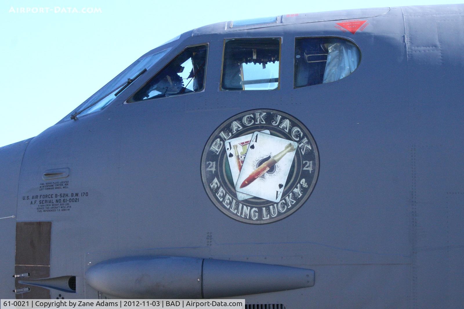 61-0021, 1961 Boeing B-52H Stratofortress C/N 464448, On the ramp at Barskdale Air Force Base