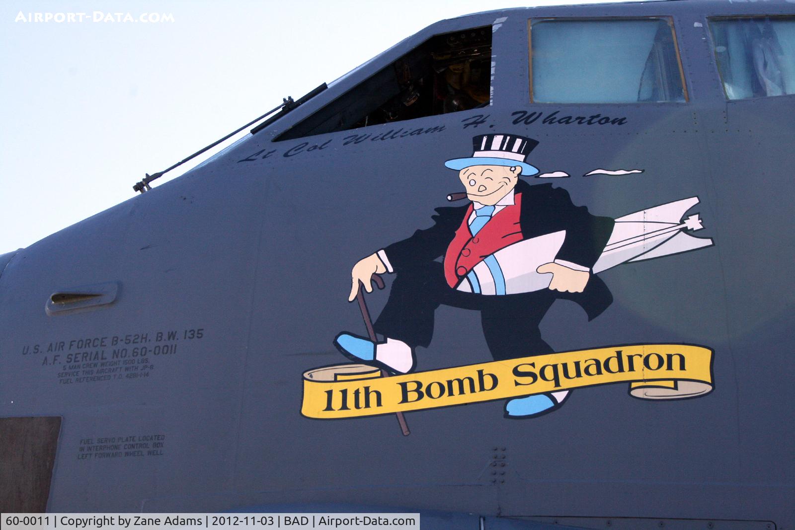 60-0011, 1960 Boeing B-52H Stratofortress C/N 464376, On the ramp at Barskdale Air Force Base