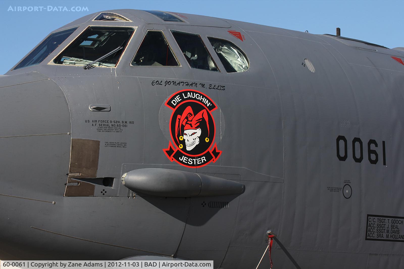 60-0061, 1960 Boeing B-52H Stratofortress C/N 464426, On the ramp at Barskdale Air Force Base