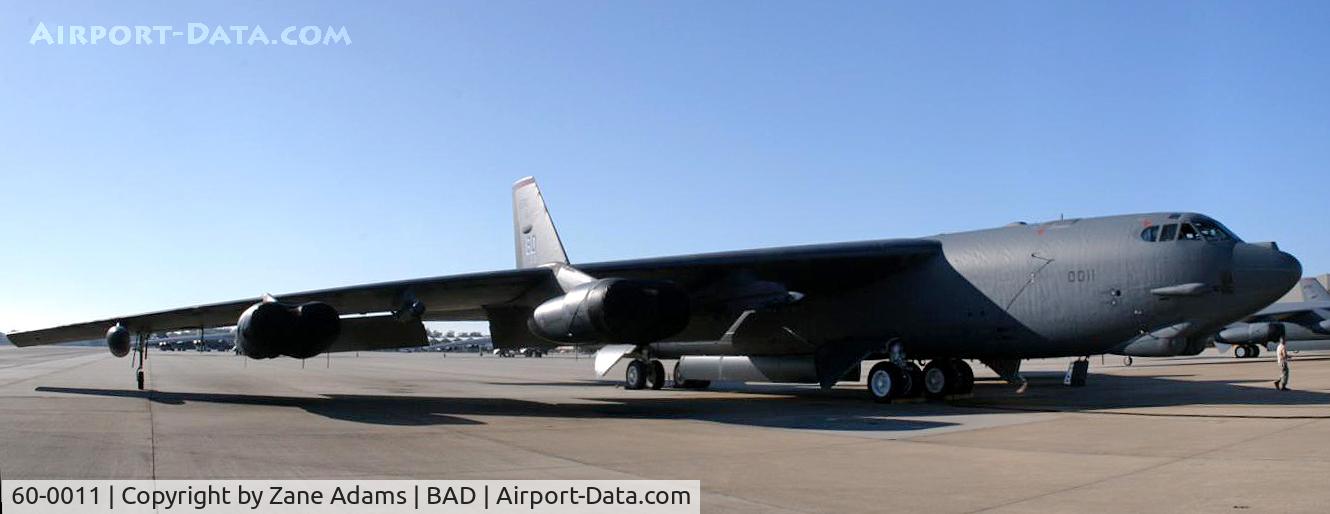 60-0011, 1960 Boeing B-52H Stratofortress C/N 464376, On the ramp at Barskdale Air Force Base