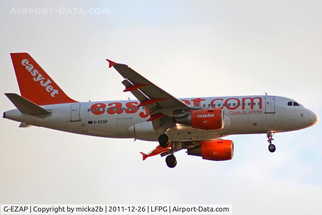 G-EZAP, 2006 Airbus A319-111 C/N 2777, Landing