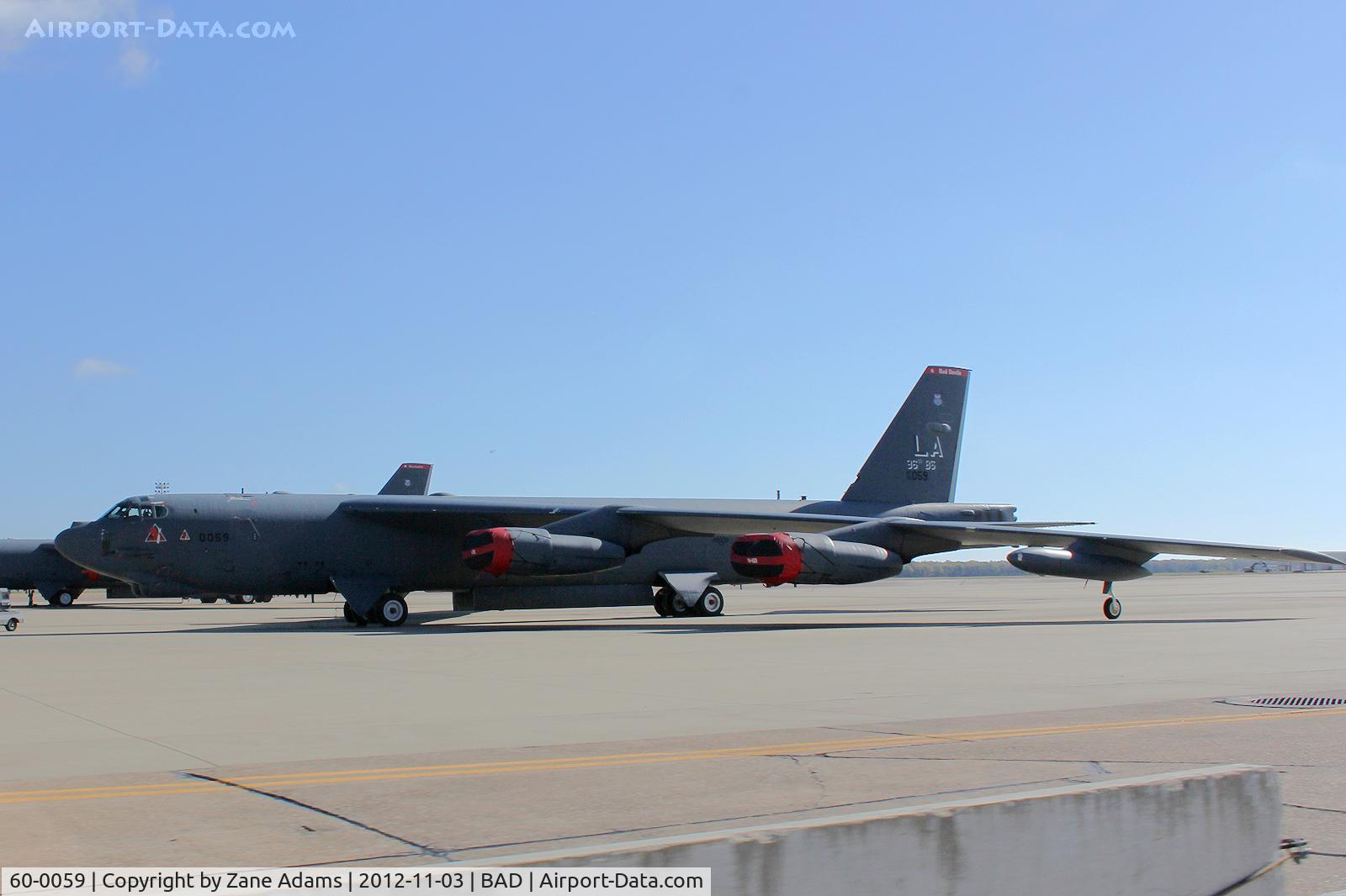 60-0059, 1960 Boeing B-52H Stratofortress C/N 464424, On the ramp at Barskdale Air Force Base