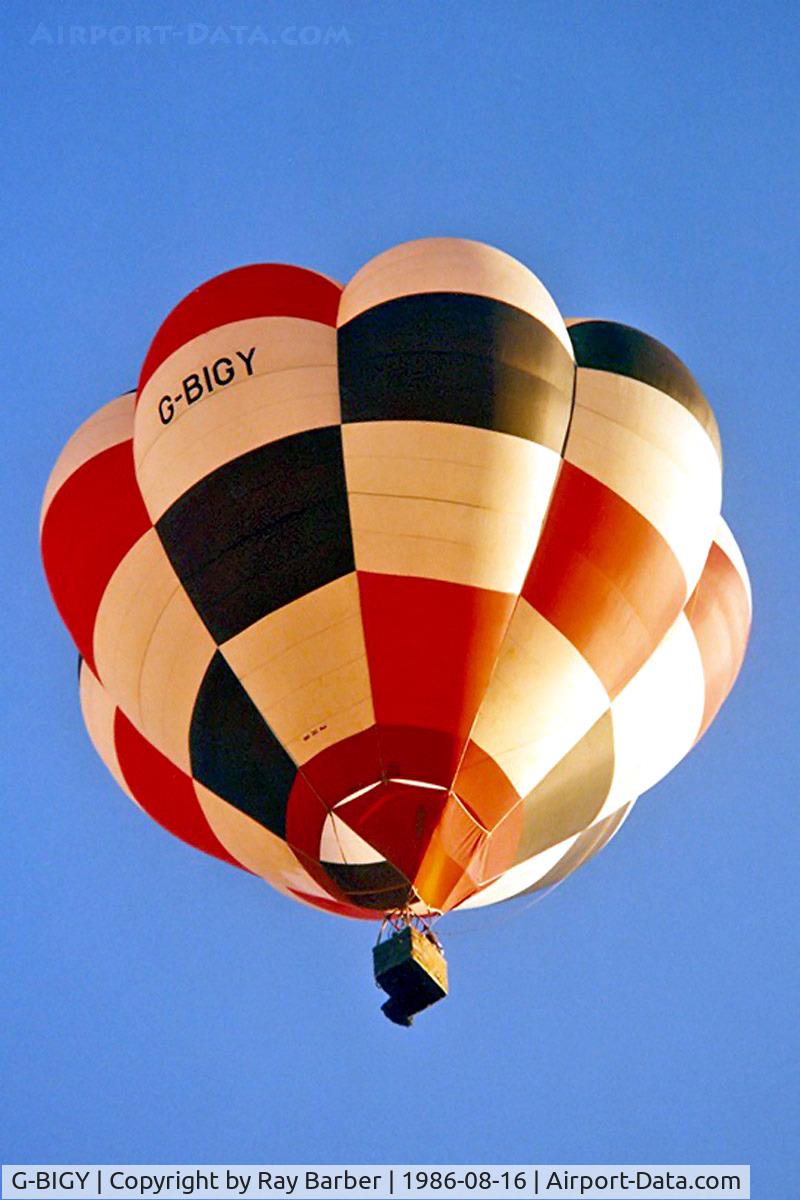 G-BIGY, 1980 Cameron Balloons V-65 C/N 655, Cameron V-65 HAFB [655] Ashton Court~ G 16/08/1986