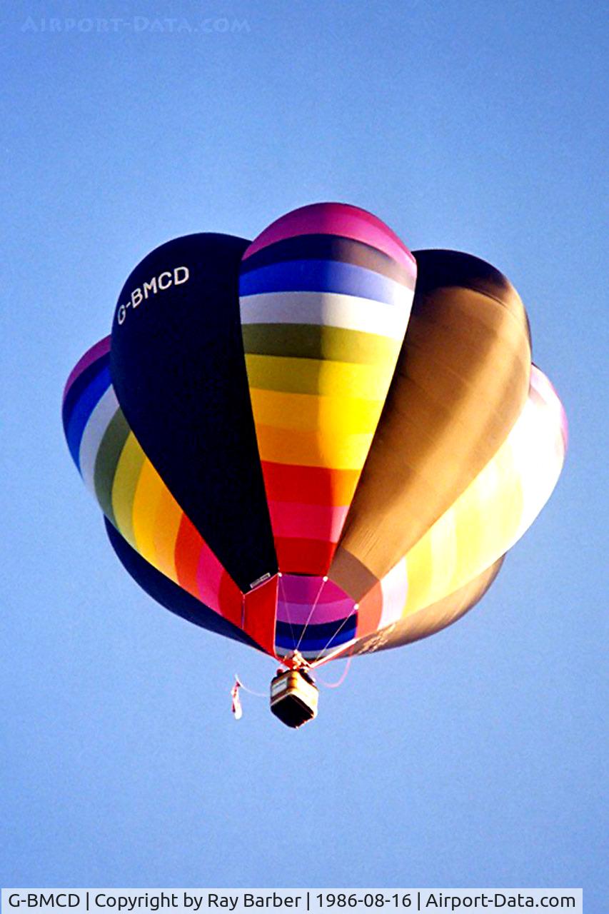 G-BMCD, 1985 Cameron Balloons V-65 C/N 1234, Cameron V-65 HAFB [1234] Ashton Court~ G 16/08/1986