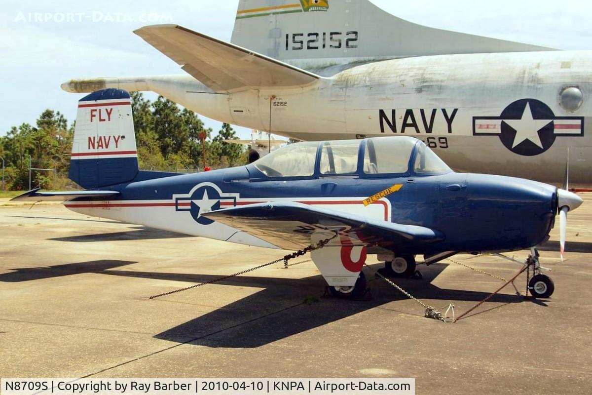 N8709S, 1956 Beech D-45 Mentor C/N BG-260, Beech T-34B Mentor [BG-260] Pensacola NAS~N 10/04/2010