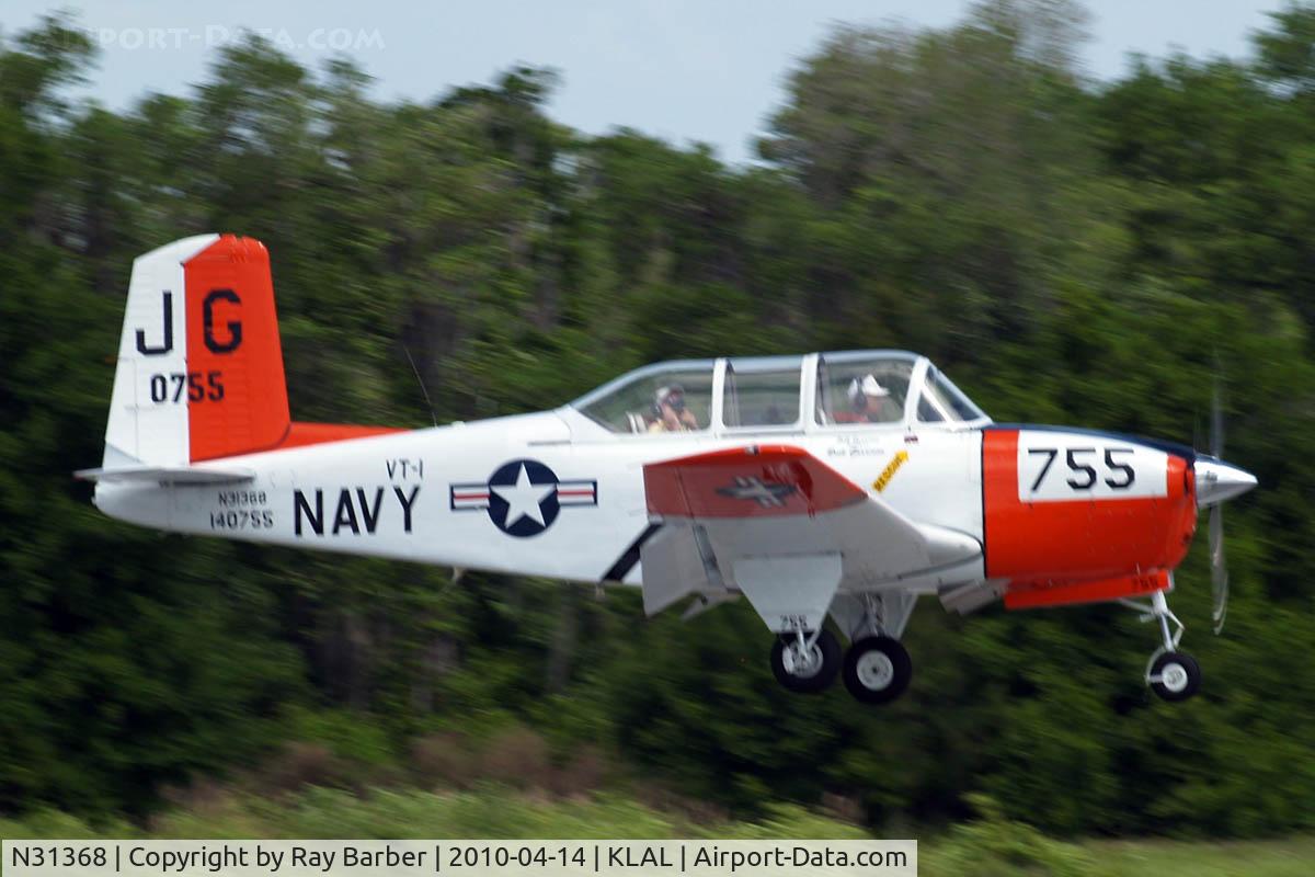 N31368, 1955 Beech T-34B Mentor C/N 140755, Beech T-34B Mentor [BG-089] Lakeland-Linder~N 14/04/2010